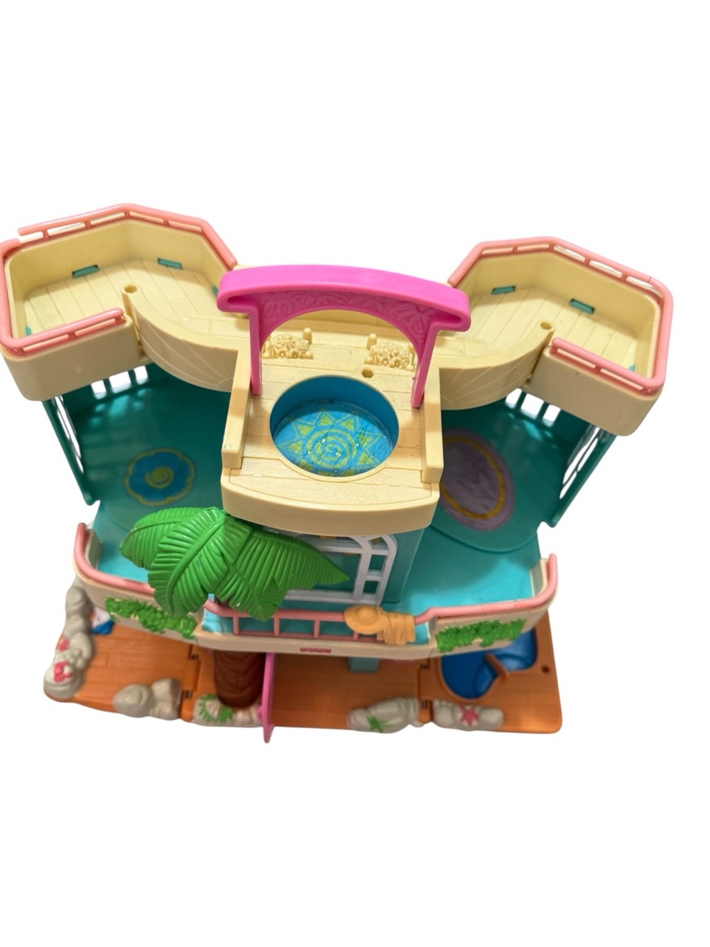 Vtg Fisher Price Sweet Streets Beach House Loving Family Fold & Carry 2000 - Picture 11 of 16